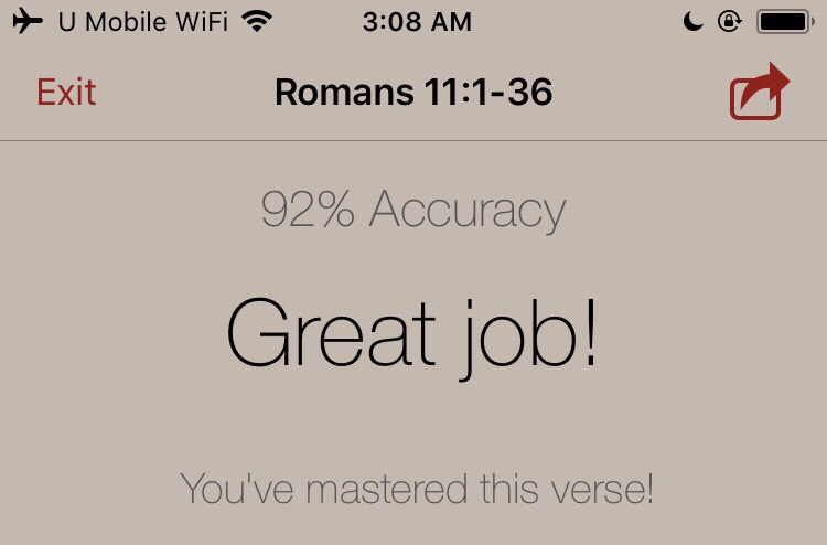 Memorized : Romans 11