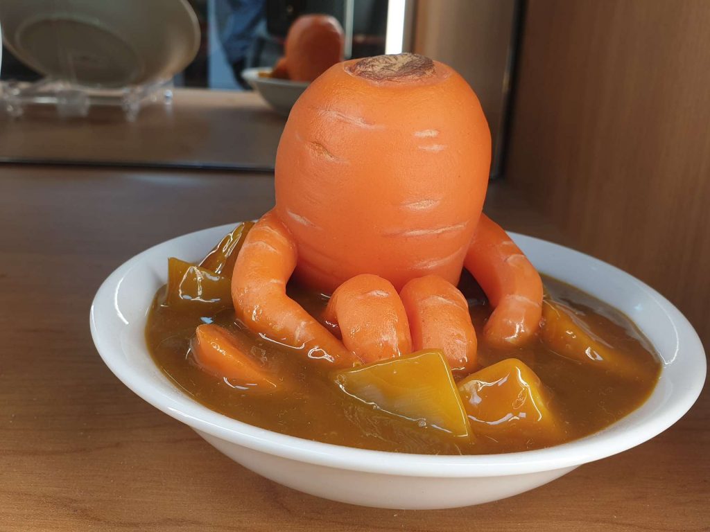 Carrots in soup | FromDavid.com